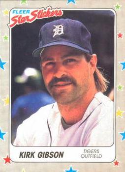 1988 Fleer Sticker Baseball Cards        024      Kirk Gibson